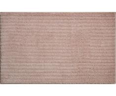 Grund 3D Badteppich 100% Polyester, ultra soft, rutschfest, RIFFLE, Badematte 60x100 cm, schokosahne
