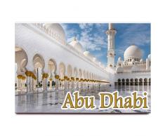 Abu Dhabi Sheikh Zayed Moschee Kühlschrank Magnet Blau Moschee UAE Travel Souvenir