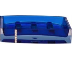 Sanwood by Nicol 6941817 Marilyn Schale, blau mit Swarowski Elements, 3 x 12,5 x 9 cm