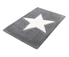 Kleine Wolke Sigma Badteppich, 100% Polyacryl, Platin, 90 x 60 cm