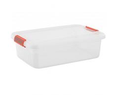 Kis Aufbewahrungsbox K Latch Box 28 Liter in transparent-orange, Plastik, 59x39x18 cm