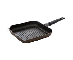 Bergner Sacher - Grillpfannen Aluminium mit bakelithandgriff 28x28x4.6cm induktionsgeeignet
