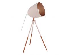 EGLO CHESTER-P Tischleuchte Stahl 60 W, Pastell apricot, kupfer