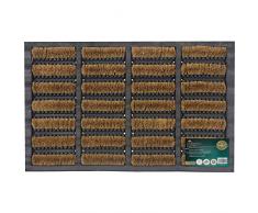 JVL Tuffscrape Fußmatte Gummi und Kokosfaser 40x60 cm