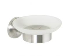 Enzo Rodi 630782 Seifenablage mit Glas Serie Pyrit aus Edelstahl