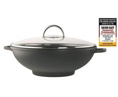 Rohe Germany 203232-32 Wok Modena 32 cm, Aluminium, Aluguss, Schwarz
