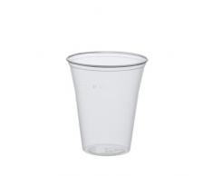 Papstar Trinkbecher / Plastikbecher 0.3l (75 Stück) Ø 9.5 x 11 cm, Polystyrol, transparent mit Füllstrich und Schaumrand, für Ausflüge und Feiern wie Grillfeste und Wanderungen, #16159