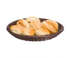 Saleen Korb-Schale, Gastrotauglich, Rund, Durchmesser: 38 cm, Kunststofffaser, Dunkelbraun, 02055106101