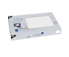 Papstar, 20 Mitteldecken, stoffähnlich, Vlies soft selection plus 100 cm x 100 cm weiss, #84908