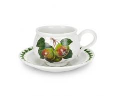 Pomona PL04105 0,20 Liter Tee-Tasse und Untertasse, 6-teiliges Set, Mehrfarbig