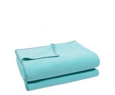 Soft-Fleece-Decke – Polarfleece-Decke mit Häkelstich – flauschige Kuscheldecke – 180x220 cm – 730 opal – von ’zoeppritz since 1828’