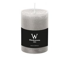 Wiedemann Marble Kerze durchgefÃ¤rbt ASF, Wachs, Silbergrau, 10 x 6.8 cm, 8-Einheiten