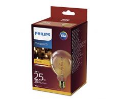 Philips LEDclassic Lampe Gold, Vintage Retro-Design ersetzt 25W, E27, Flame (2000 Kelvin), 250 Lumen, Globe, Dekolampe