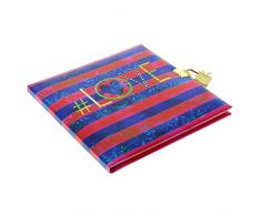 Goldbuch Tagebuch, # (Hastag) Love, 96 weiÃe Seiten, 16,5 x 16,5 cm, Schloss mit 2 Schlüsseln, Kunstdruck, Mint, 44301