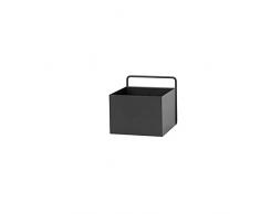 Ferm Living Wall Blumentopf, Metall, schwarz, 15,6cm