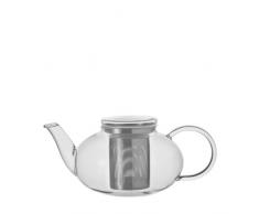 Leonardo Moon Teekanne, mit Deckel und Teesieb, 1,4 l, handgefertigt, hitzebestÃ¤ndiges Glas und Edelstahl, 070400
