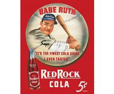 Desperate Enterprises Signs 4 Fun SIG149 Blechschild Babe Ruth Red Cola