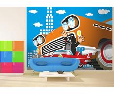 AG Design FTxxl 1465 Kleine Maulwurf, Papier Fototapete Kinderzimmer- 360x255 cm - 4 teile, Papier, multicolor, 0,1 x 360 x 255 cm