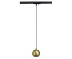 1-Phasen Pendelleuchte LIGHT EYE GU10, inkl. 1-Phasen-Adapter, messing EEK: A++ - A