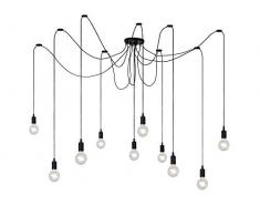 Lucide FIX MULTIPLE - Pendelleuchten - E27 - Schwarz