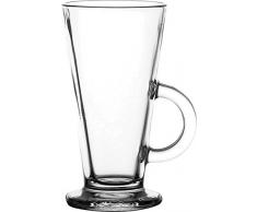 Pasabahce 55861 Colombian Kaffeeglas mit Henkel 263ml 12 Stück