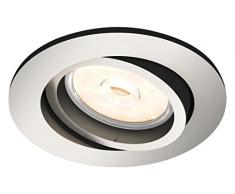 Philips Donegal Einbaustrahler, Fassung GU10, rund Cromato Satinato