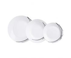 Luminarc 41049 Domitille Tafelservice 18-teilig, Opal