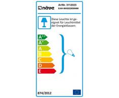 Näve Leuchten Tischleuchte New York, Metall, 40 W, chrom, 39 x 19 x 39 cm