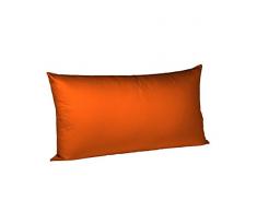 Fleuresse Colours Kissenbezug, Mako Satin, terracotta, 40 x 80 cm