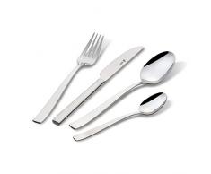 Paul Wirths PURE 90 Besteck-Set für 6 Personen, rostfrei, poliert & spülmaschinenfest, Essbesteck mit Aufbewahrungs-Box, 18/10 Edelstahl, Silber, 24-teilig, Einheiten