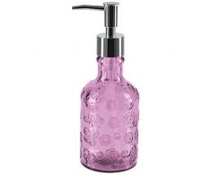 Spirella Seifenspender Carlita Glas FlÃ¼ssigseifen-Spender 300ml Pink