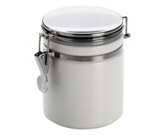 Maxwell & Williams AN12362 Clip Vorratsdose, Vorratsbehälter, mit Bügelverschluss, 0,75 l, Porzellan/Metalldeckel, weiß