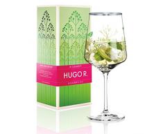 Ritzenhoff Hugo R. Aperitifglas, Kristallglas, Grün, Weiß, 9.3 cm