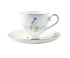 Ecentaur Teetasse Set Porzellan Teetassen mit Keramik Untertasse für Tee Kaffee Party Espresso Tassen