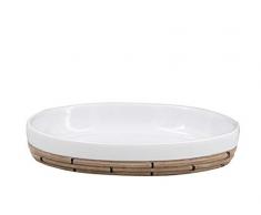 Ridder Safari Seifenschale, Polyresin, weiß, ca. 12,6 x 8,8 x 2,3 cm