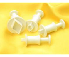 WeiÃ Kunststoff Teig Schaber 11535Â Diamant Designs von 4Â StÃ¼ck 9Â x 3Â x 22Â cm