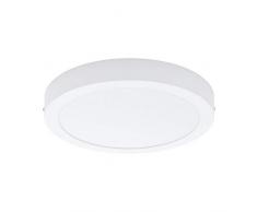 EGLO LED Deckenleuchte Fueva 1, 1 flammige Deckenlampe, Material: Metallguss, Kunststoff, Farbe: Weiß, Ø: 30 cm, warmweiß