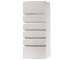 Sollux Lighting NEU Weiße Wohnzimmer und das Vorzimmer-Keramik (kann angestrichen Werden) -SOLLUX Samir SL.0161 rechteckige Klassische traditionelle Wandleuchte 1-FLG. LED E-27 LEUCHTEN-Bei Amazon für den günstigsten Preis