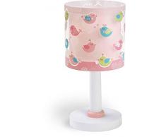 Dalber Kinder Tischlampe Birds rosa Vögel, Plastik, 15 x 15 x 30 cm