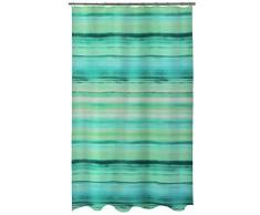 Spirella 10.18474 Textil Ocean Acqua, 180X200 cm Duschvorhang, Polyester, 180 x 200 cm