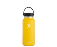 Hydro Flask Trinkflasche, Edelstahl und vakuumisoliert, große Öffnung mit auslaufsicherer Flex Cap, Sunflower, 946 ml (32 oz)