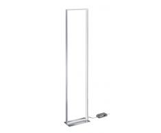 Trio Leuchten Azur 479910105 LED Stehleuchte, 26 Watt, Aluminium Gebürstet, Fußdimmer