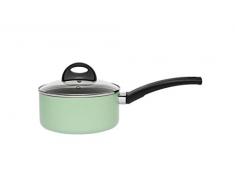 Berghoff Eclipse induktionstauglichen Topf mit Glasdeckel, antihaftbeschichtet, Soft Green, 16 cm/1,5 l