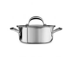 KitchenAid Kochtopf, Edelstahl, Silber, 16 cm
