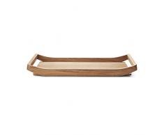 Georg Jensen GJ 3390239 Barbry Tablett Eichenholz, braun, 6,6 x 32 x 51,8 cm