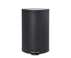 Brabantia Treteimer Flatback+, 40L, lackierter Stahl, Mineral Infinite Grey