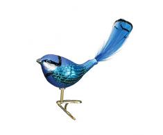 Old World Christbaumschmuck, Glas, geblasen, mit Geschenkbox, Vogel-Kollektion Fairy Wren