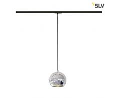 SLV Hängeleuchte LIGHT EYE 150 für 1-Phasen-Stromschiene | Dimmbare Deckenleuchte, Hängelampe, Pendelleuchte für Wohnzimmer, Bar, Esszimmer | Runde Decken-Lampe, Kugel-Design (GU10 ES111, EEK E-A++)