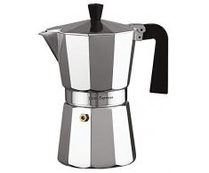 Ilsa – Aluminium Vitto Expresso Kaffeemaschine, Silber 6 Tassen Zentimeter Silber