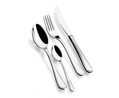 Monix Dover Besteck-Set, 24 Teile, Edelstahl 18/c, mit Steakmesser
